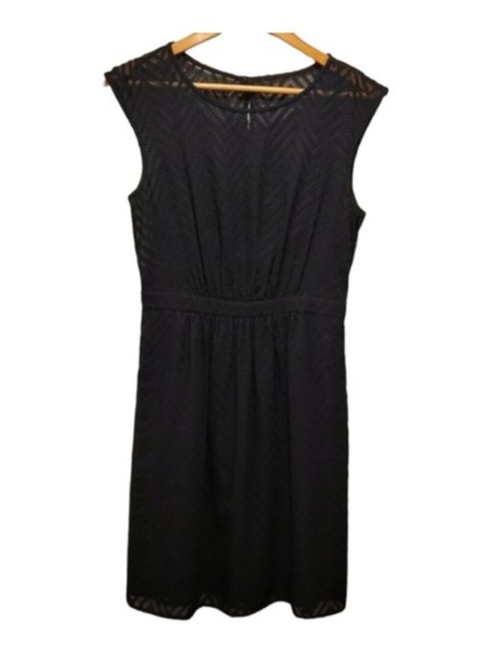 J. Crew Black Cap Sleeve Fit & Flare Black Lined SZ 4 Church Dress